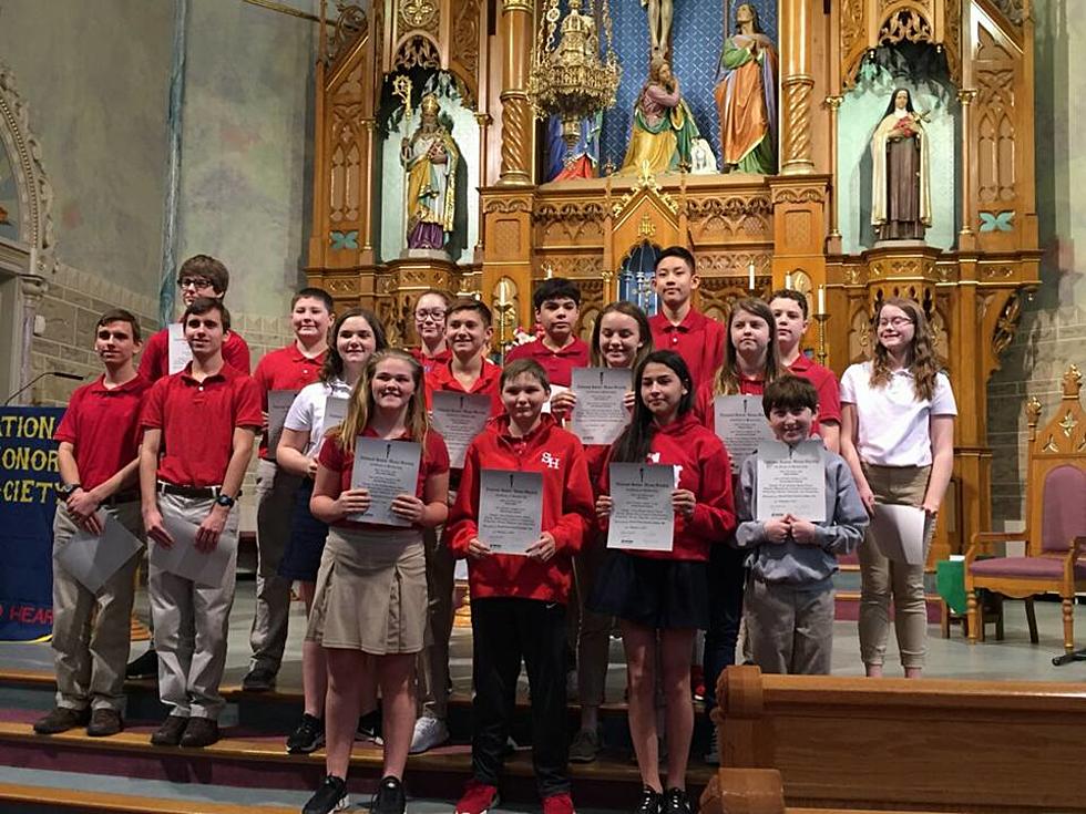Sacred Heart Inducts 17 National Junior Honor Society Members