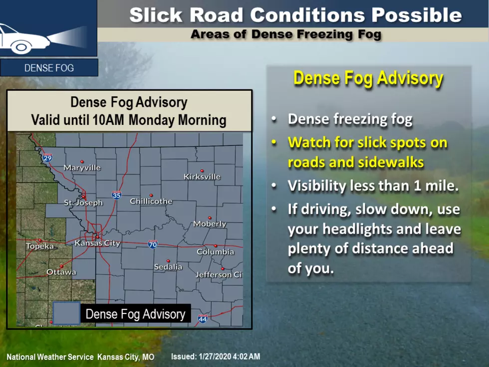Dense Freezing Fog Advisory in Effect through Mid-Morning