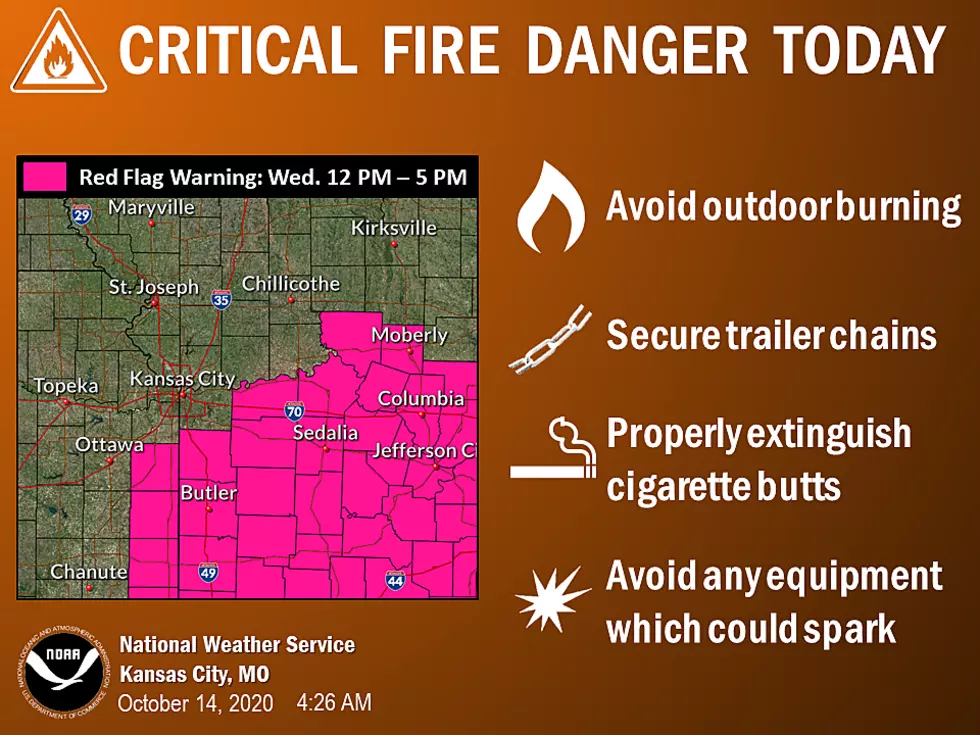 Critical Fire Weather Conditions This Afternoon