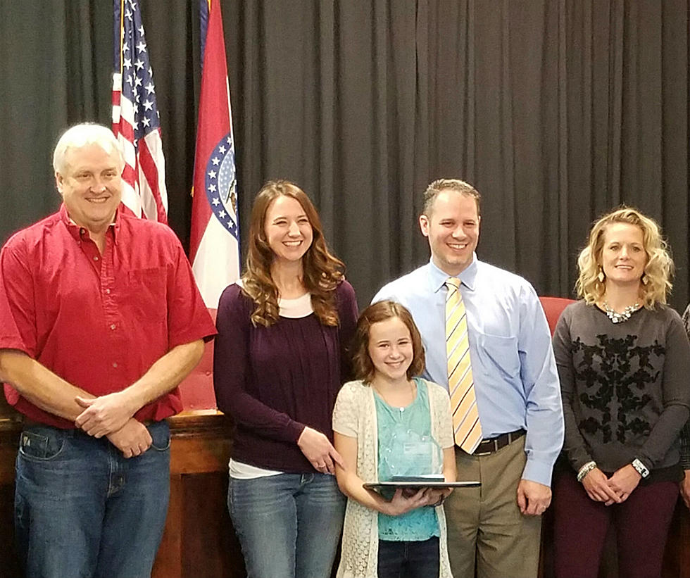 Region F Poster Contest Winner Named at Pettis County Courthouse