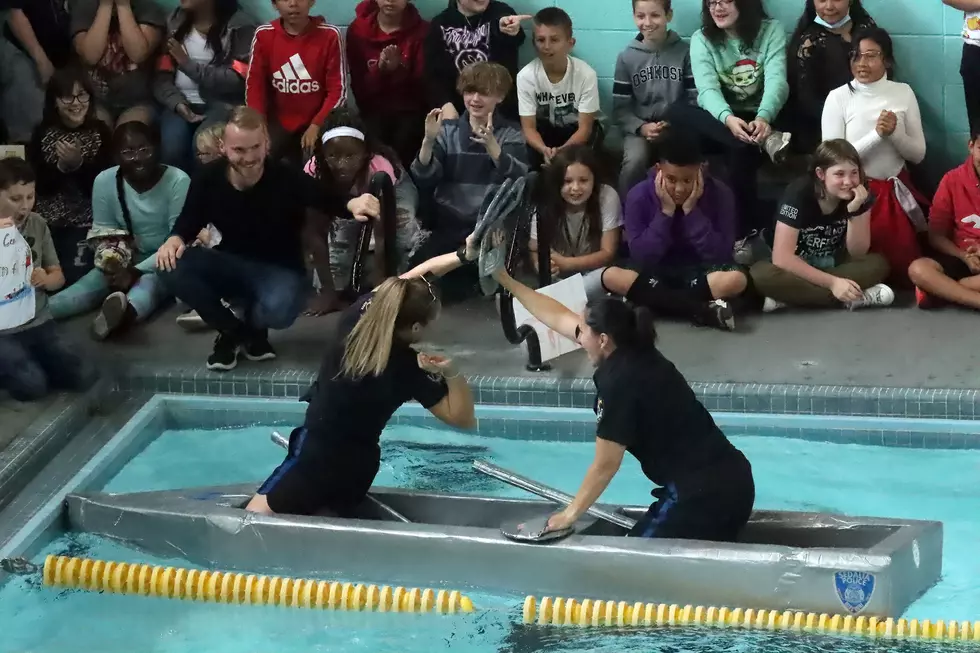 Sedalia Police Best Fire and Sedalia Schools in Boat Race