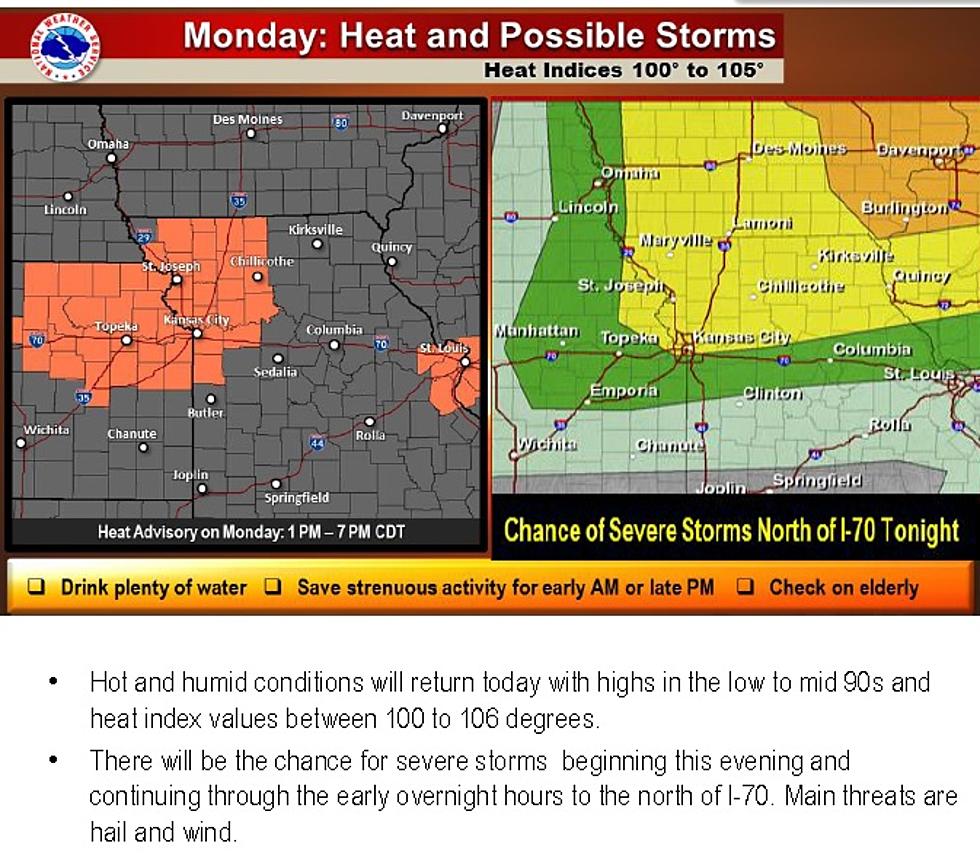 Chance of Severe Weather Late This Evening or Early Tomorrow