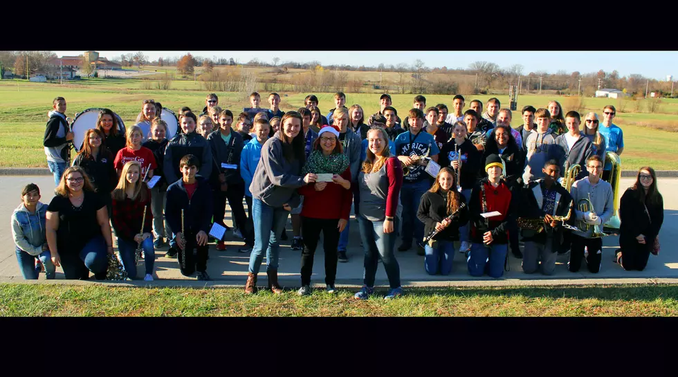 Smith-Cotton Tiger Pride Marching Band Supports Community Santa