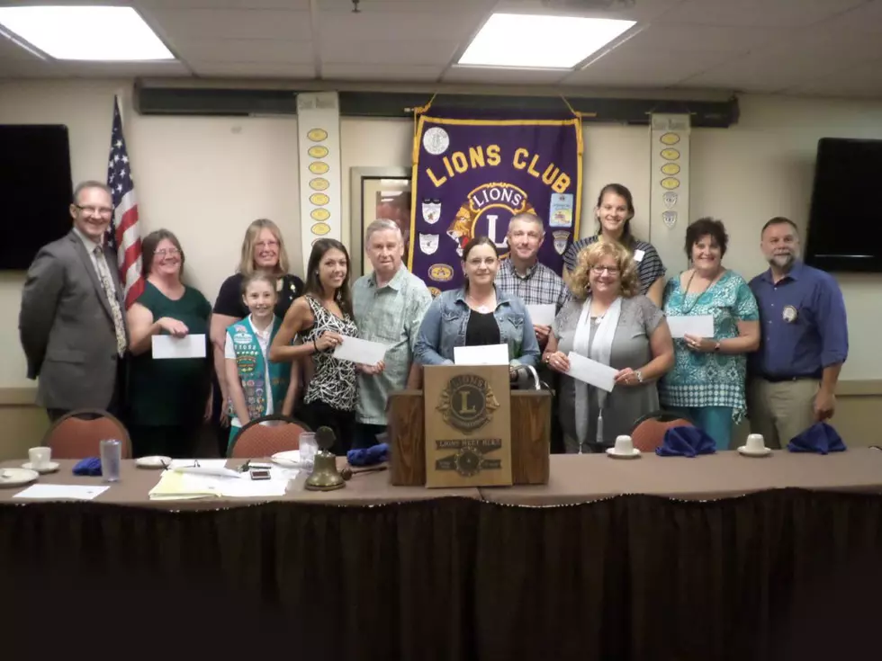 Lions Club Donates to numerous Organizations