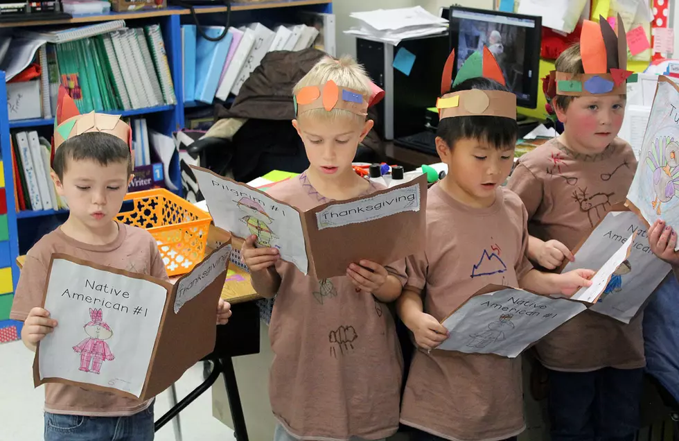 Skyline First Graders Share Thanksgiving Story