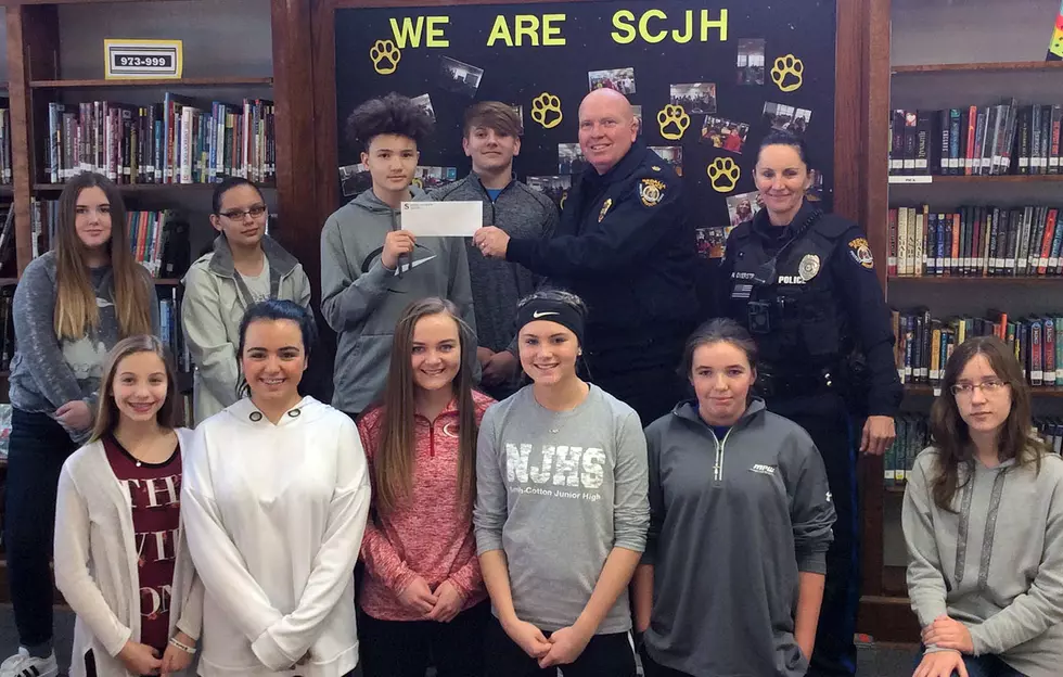 S-C Junior High Students Donate to Sedalia Police to Assist with Purchase of Protective Gear