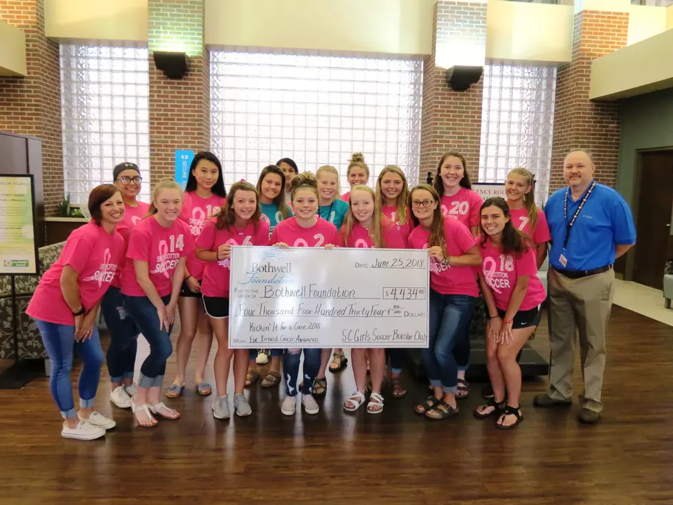 Bothwell Foundation Receives &#8216;Kickin’ It for a Cure&#8217; Donation