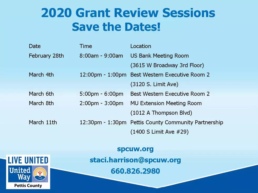 2020 Grant Review Session Dates Announced