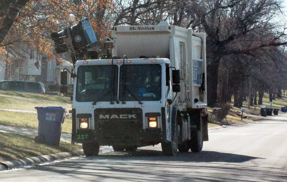 Sedalia’s Trash Pick-ups Will Start at 9 a.m. Tuesday, Wednesday