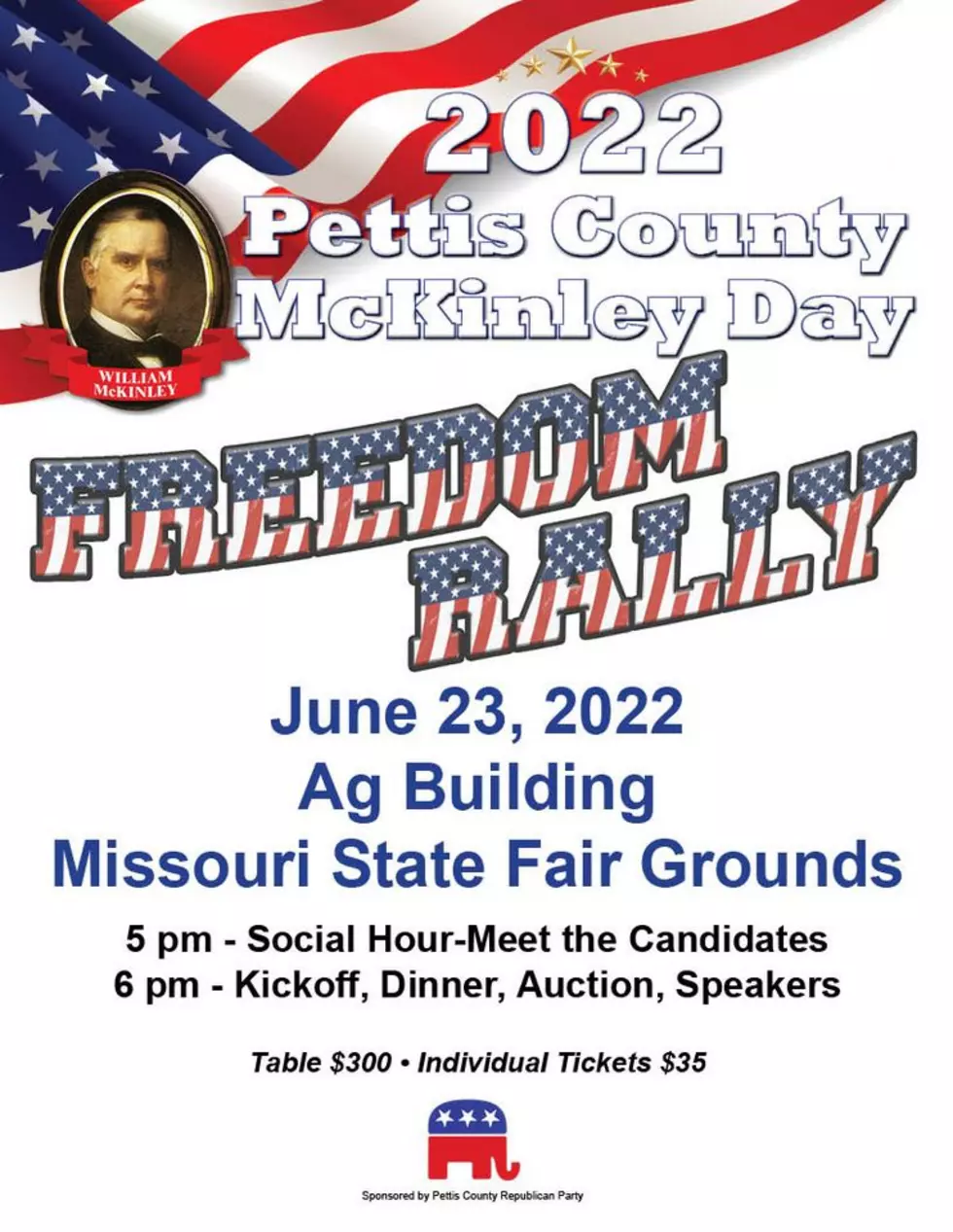 McKinley Day &#8216;Freedom Rally&#8217; is June 23