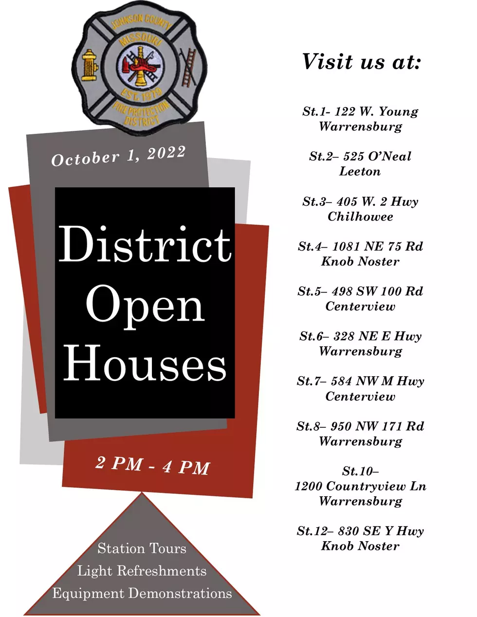 JoCo Fire Protection District Open House October 1
