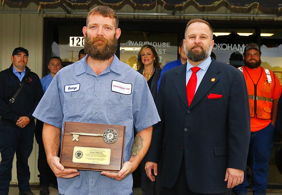 Tire Tech George Presented With Key to City for Life-Saving Efforts