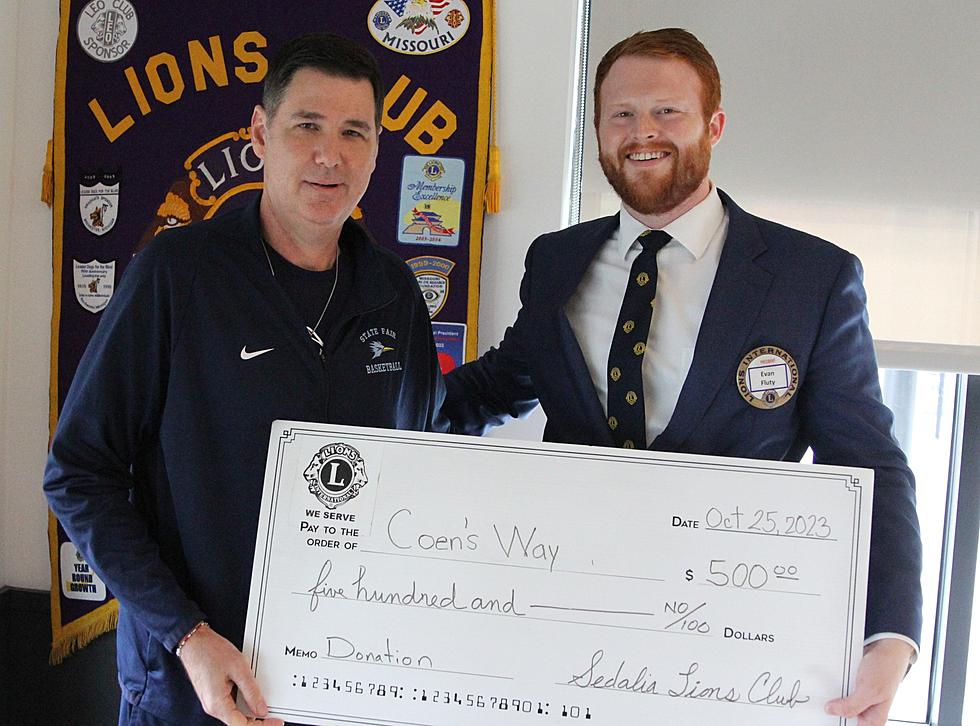 &#8216;Coen’s Way&#8217; Receives Big Boost From Sedalia Lions Club