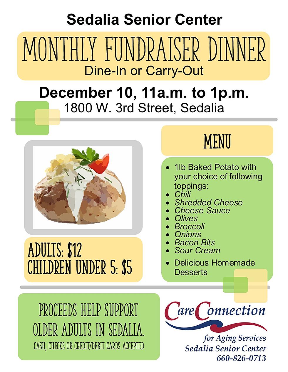 Sedalia Senior Center&#8217;s December Fund-raiser