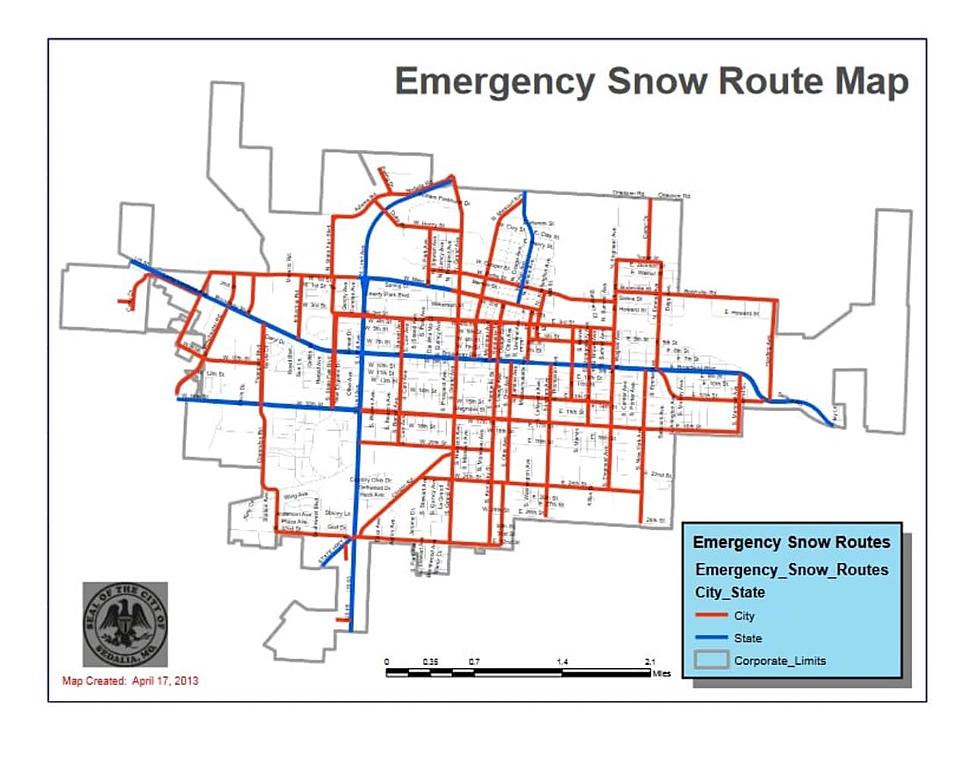 Emergency Snow Routes Now in Effect for City of Sedalia