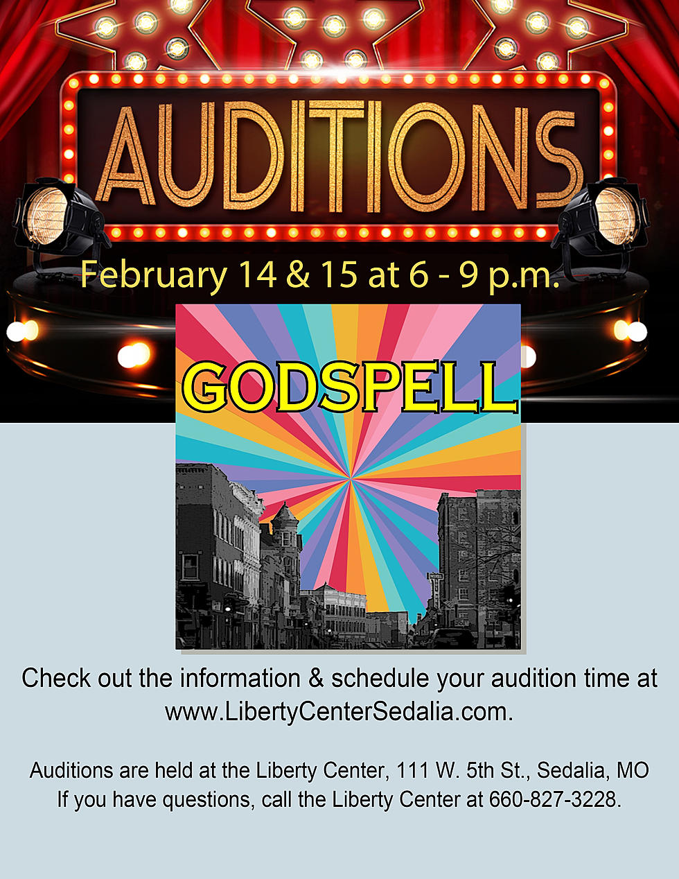 Godspell Auditions Announced at Liberty Center