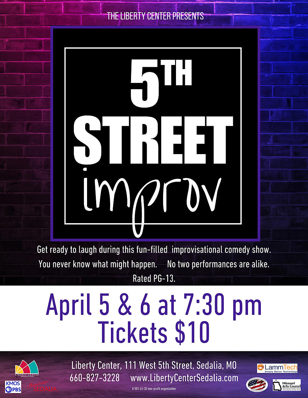 5th Street Improv Show April 5 &#038; 6 at Liberty Center
