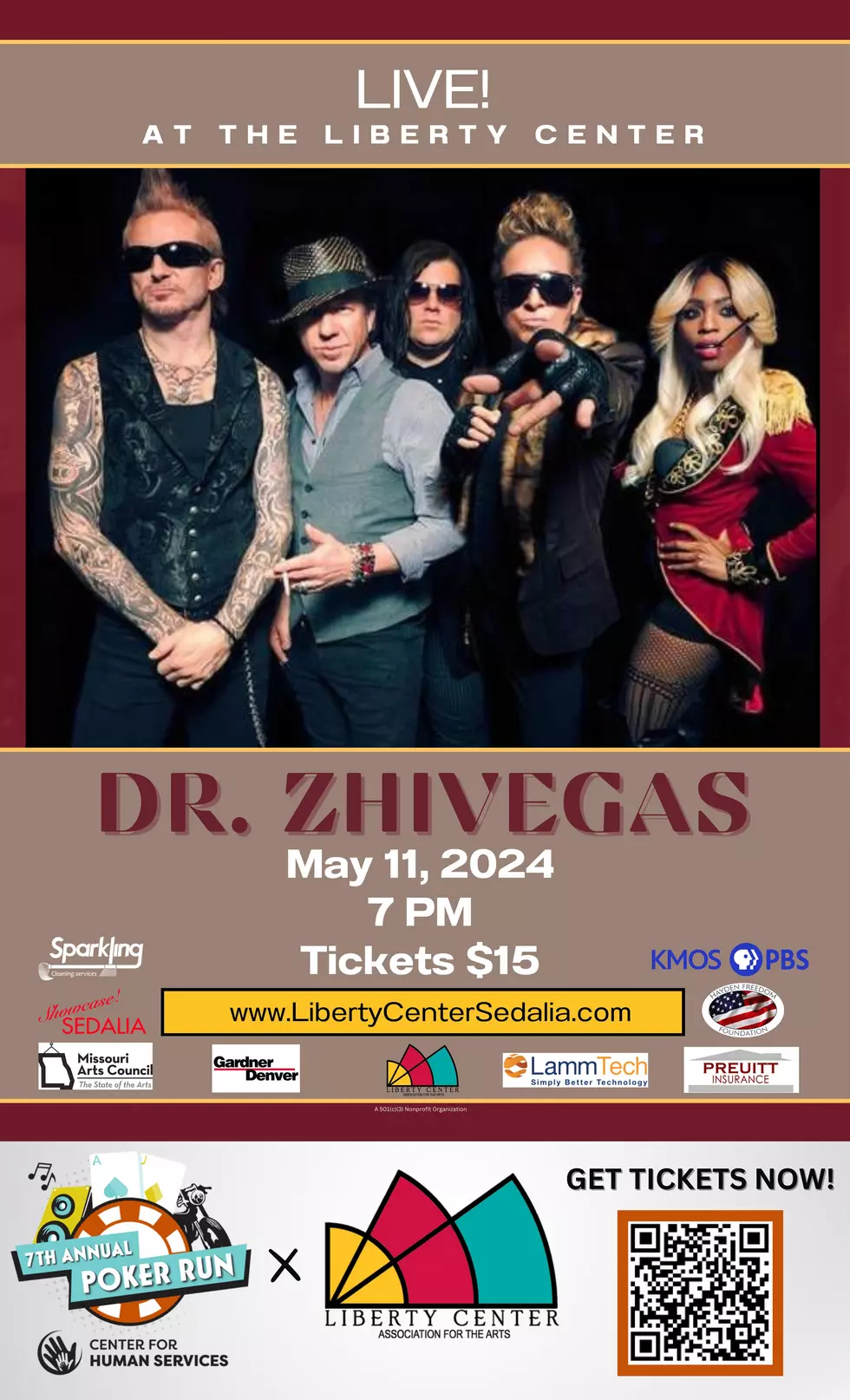 Dr. Zhivegas Coming to Hayden Liberty Center May 11