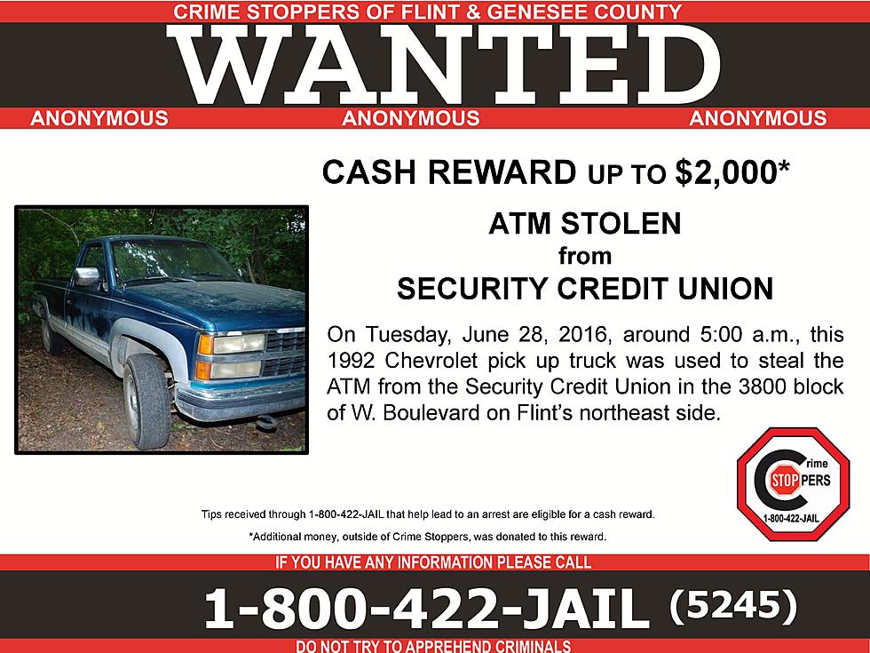 Crime Stoppers Asking for Public Help in Identifying Vehicle in ATM Robbery