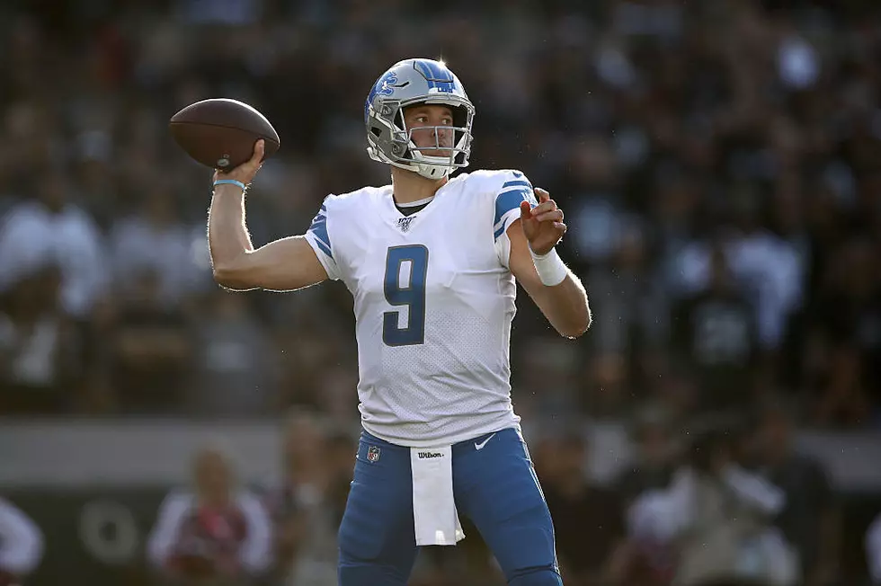 Stafford Out Today for Lions vs. Bears; Fractured Bones in his Back