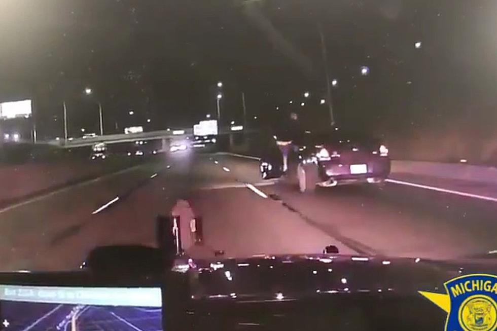 Man Jumps From Moving Car During Chase With Michigan State Police [VIDEO]