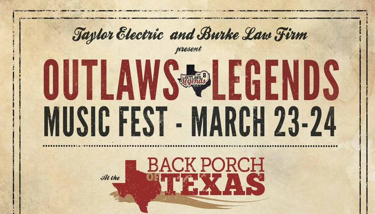 The Outlaws And Legends Music Fest Has A Great Lineup