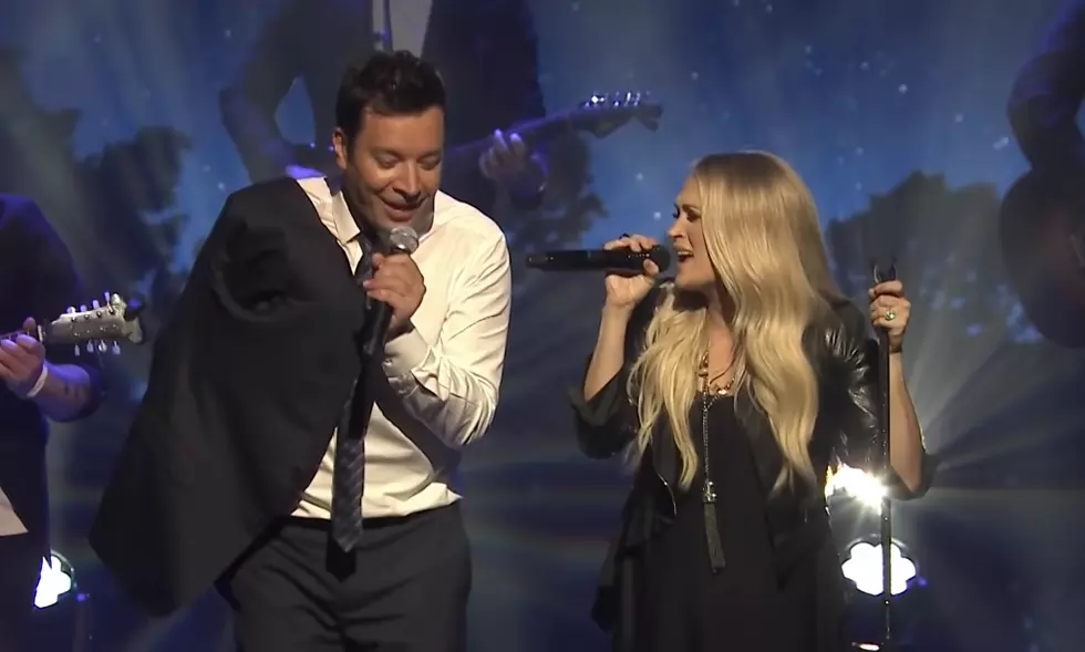 Jimmy Fallon And Carrie Underwood Perform Islands In The Stream