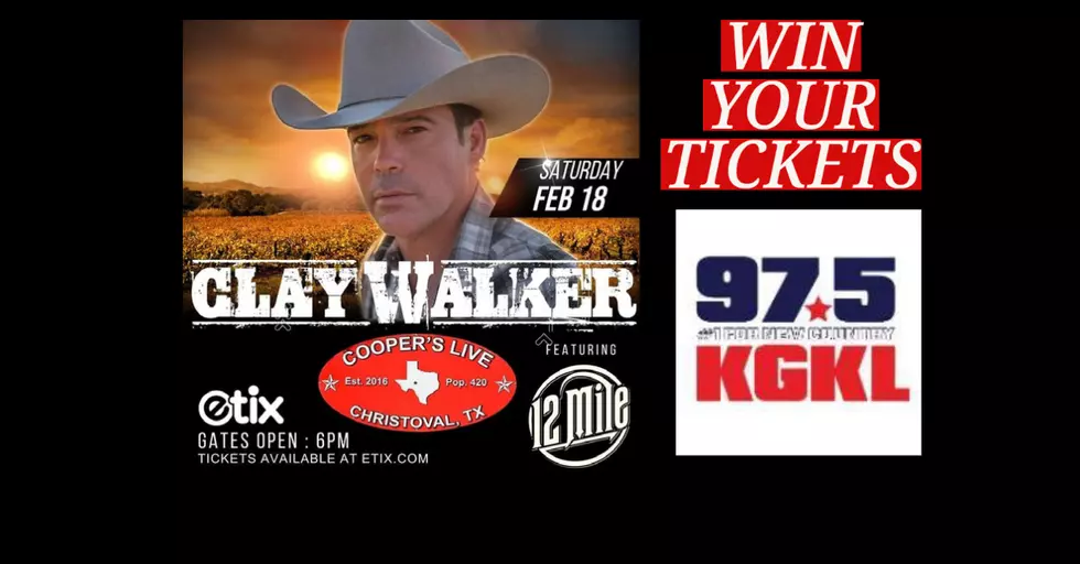 Are You Ready to Win Clay Walker Tickets at Coopers Live?