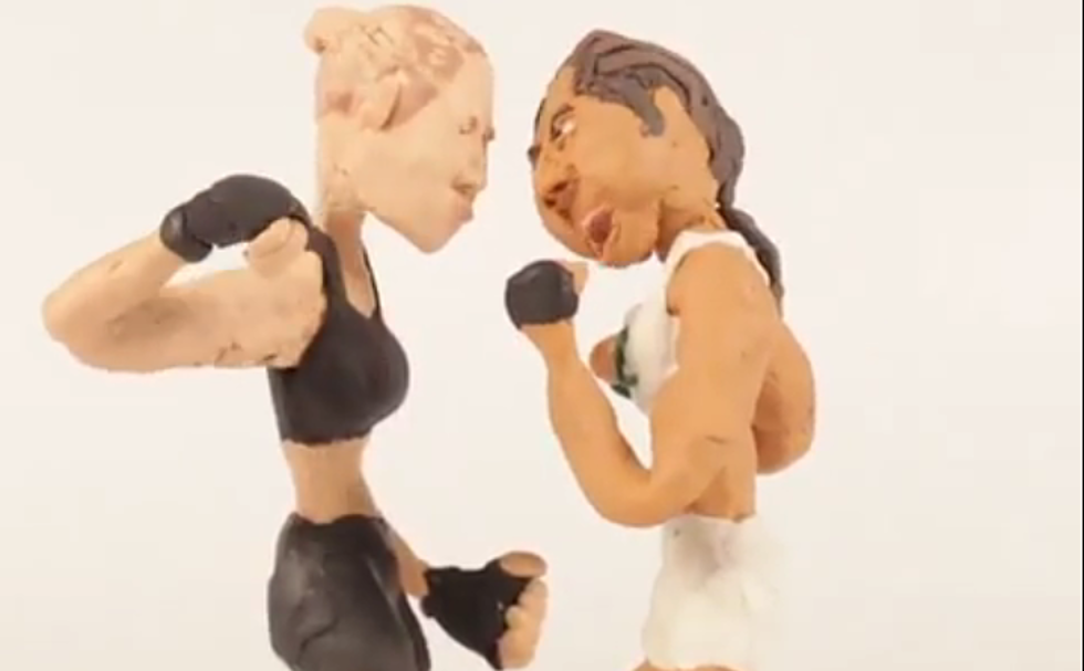 Ronda Rousey Knocks Out Bethe Correia Claymation Style + Internet Gold