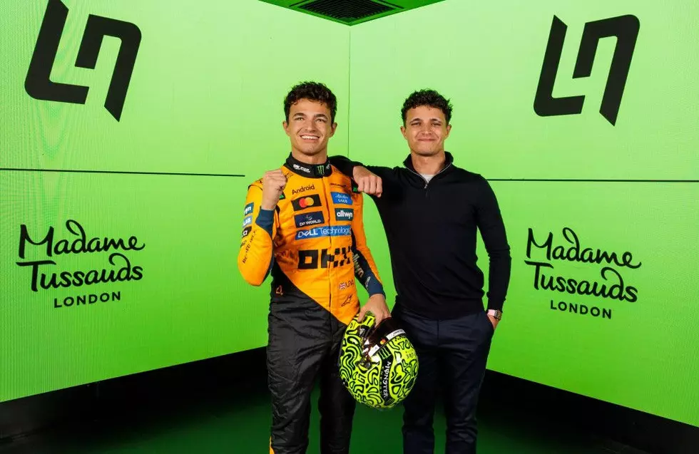 Lando Norris’ ‘surreal’ reaction as his first-ever Madame Tussauds figure takes pole position
