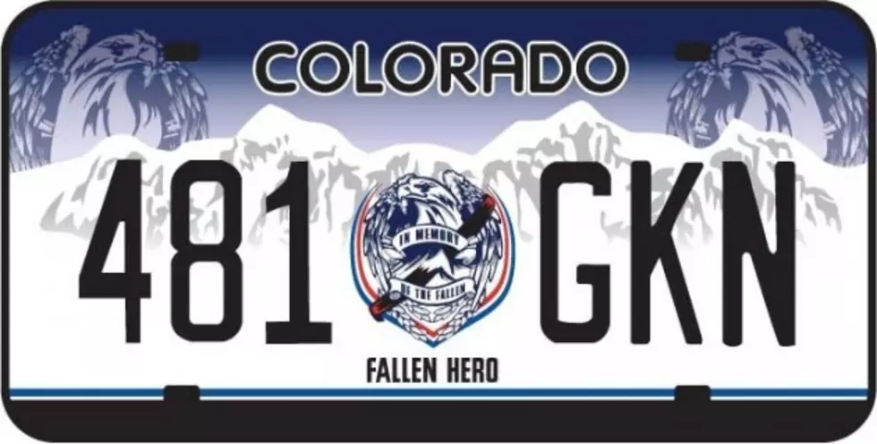 Colorado Has New License Plate To Honor Fallen Heroes
