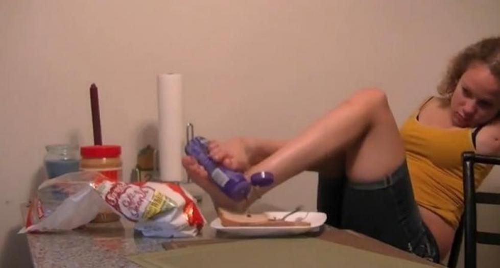 Girl With No Arms Makes Sandwich With Her Feet