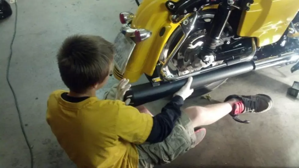 Being A Dad Is Most Fulfilling When Your Kid Changes Out New Pipes By Himself [PICTURES]
