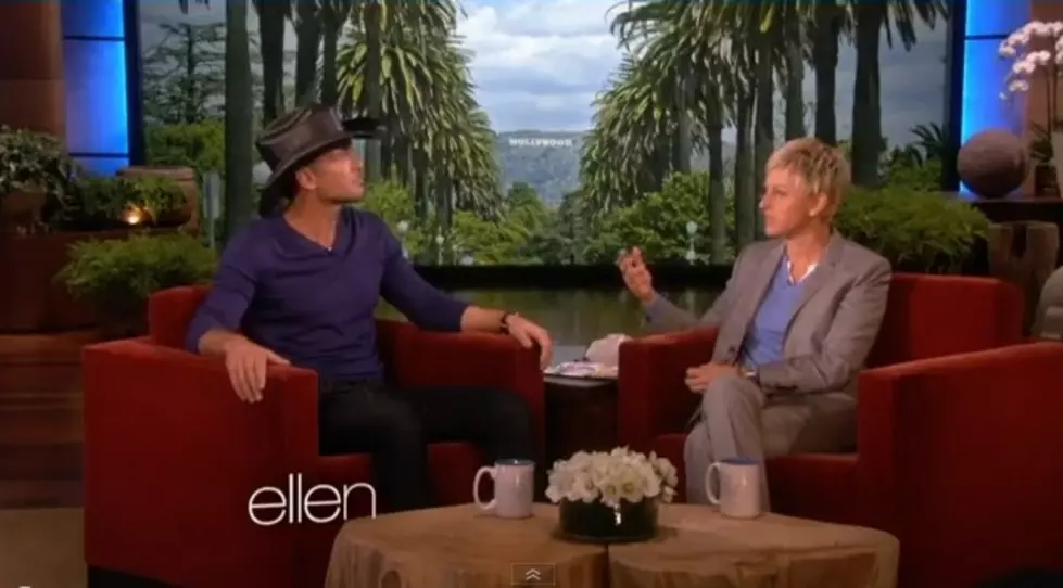 Tim McGraw Makes an Embarrassing Confession on Ellen