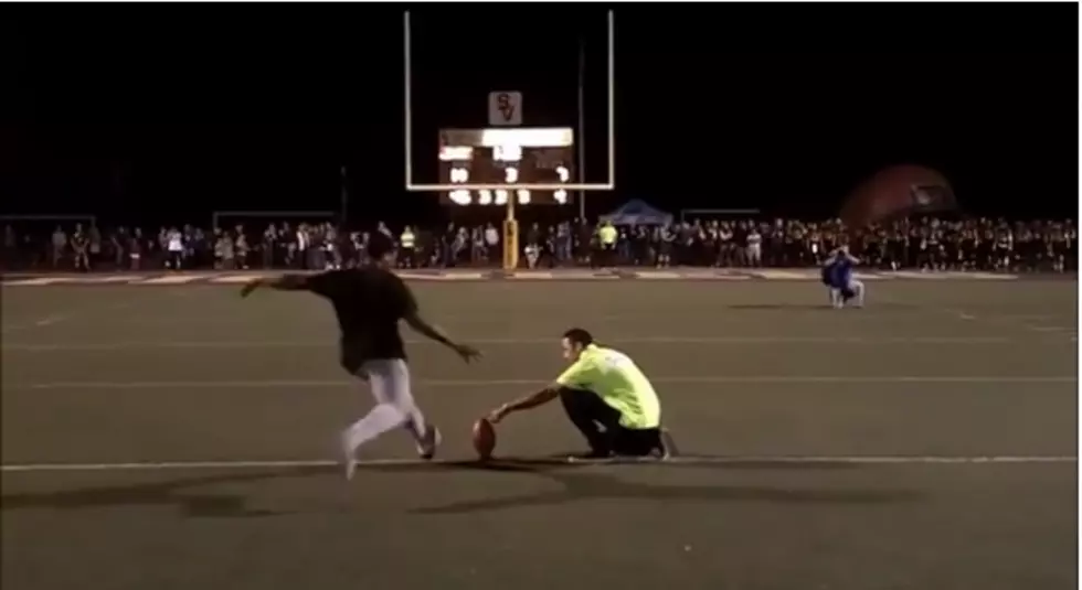 Teen Kicks Field Goal To Win Car [VIDEO]