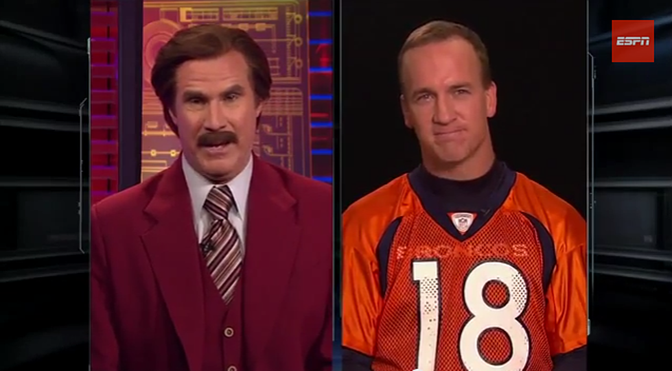 Ron Burgundy Interviews Peyton Manning – What Could Go Wrong?