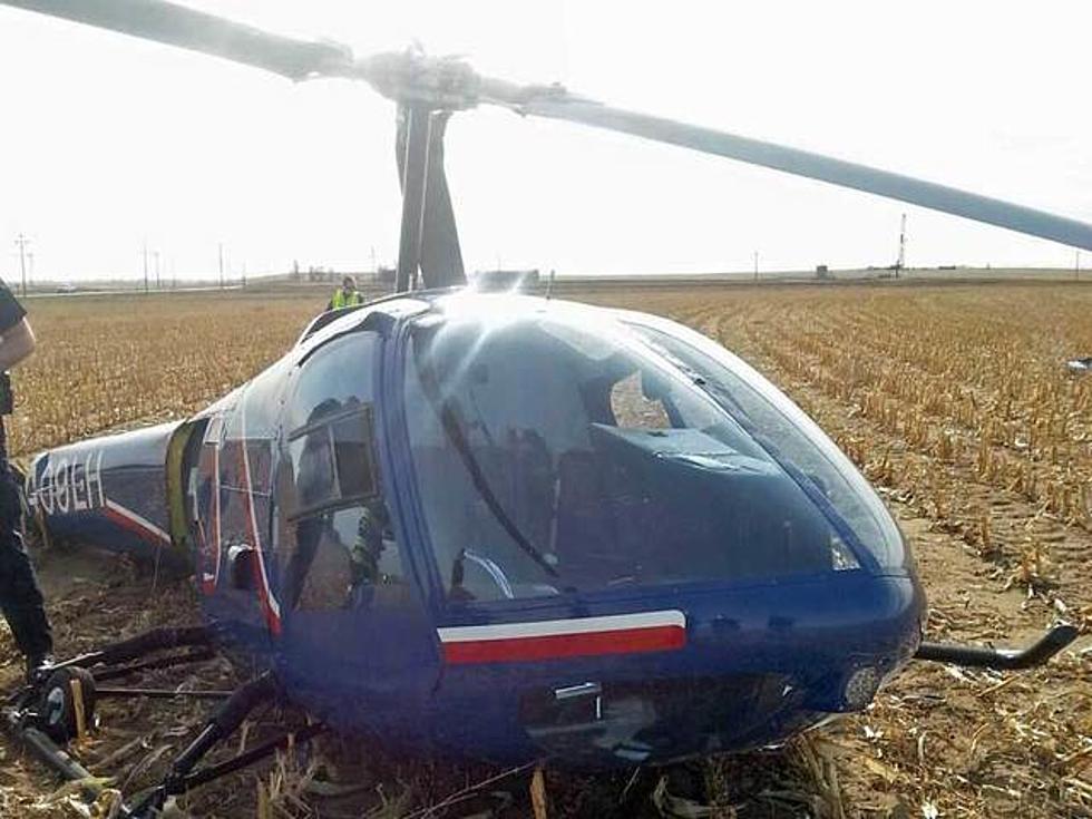 Helicopter Crashes in Southern Weld County – Pilot Suffers Minor Injuries
