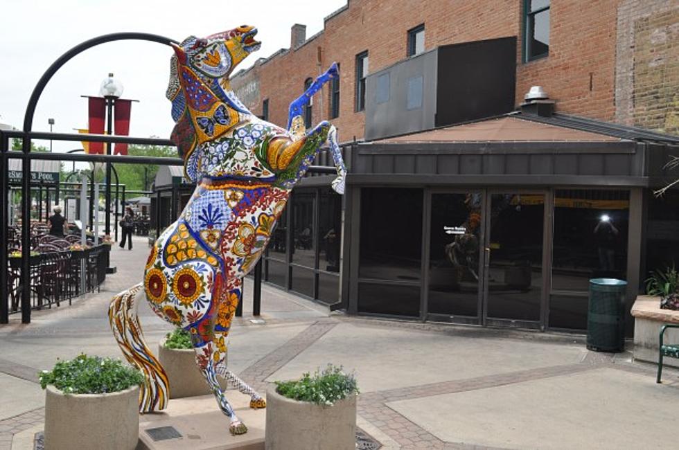 Horse Statue Tackled and Destroyed by Drunk Guy in Old Town Fort Collins