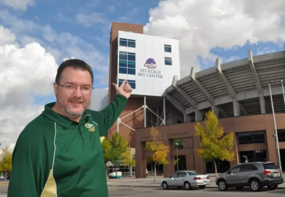 Todd Wears CSU Gear at Boise State&#8217;s Famous Blue Field Before Big Game This Weekend [PICTURES]