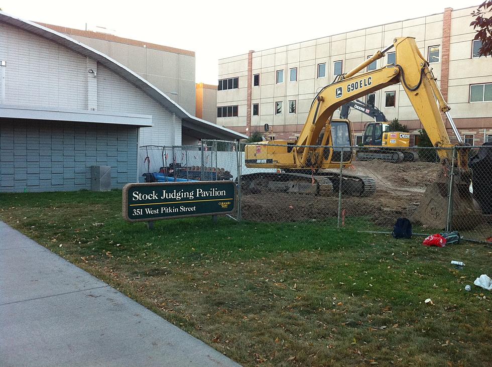 Stock Judging Pavilion at CSU Coming Down Biology & Chemistry Buildings Going Up
