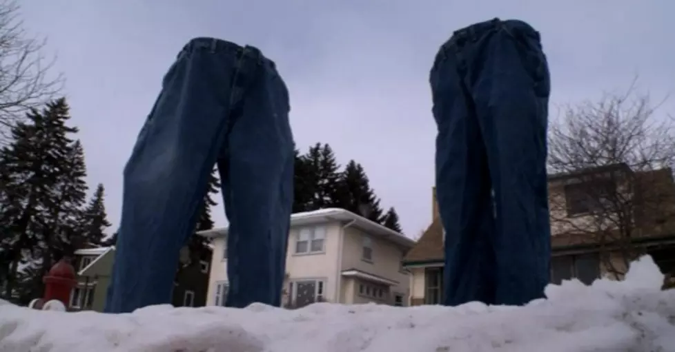 Frozen Pants Pop Up Around Midwest Neighborhood