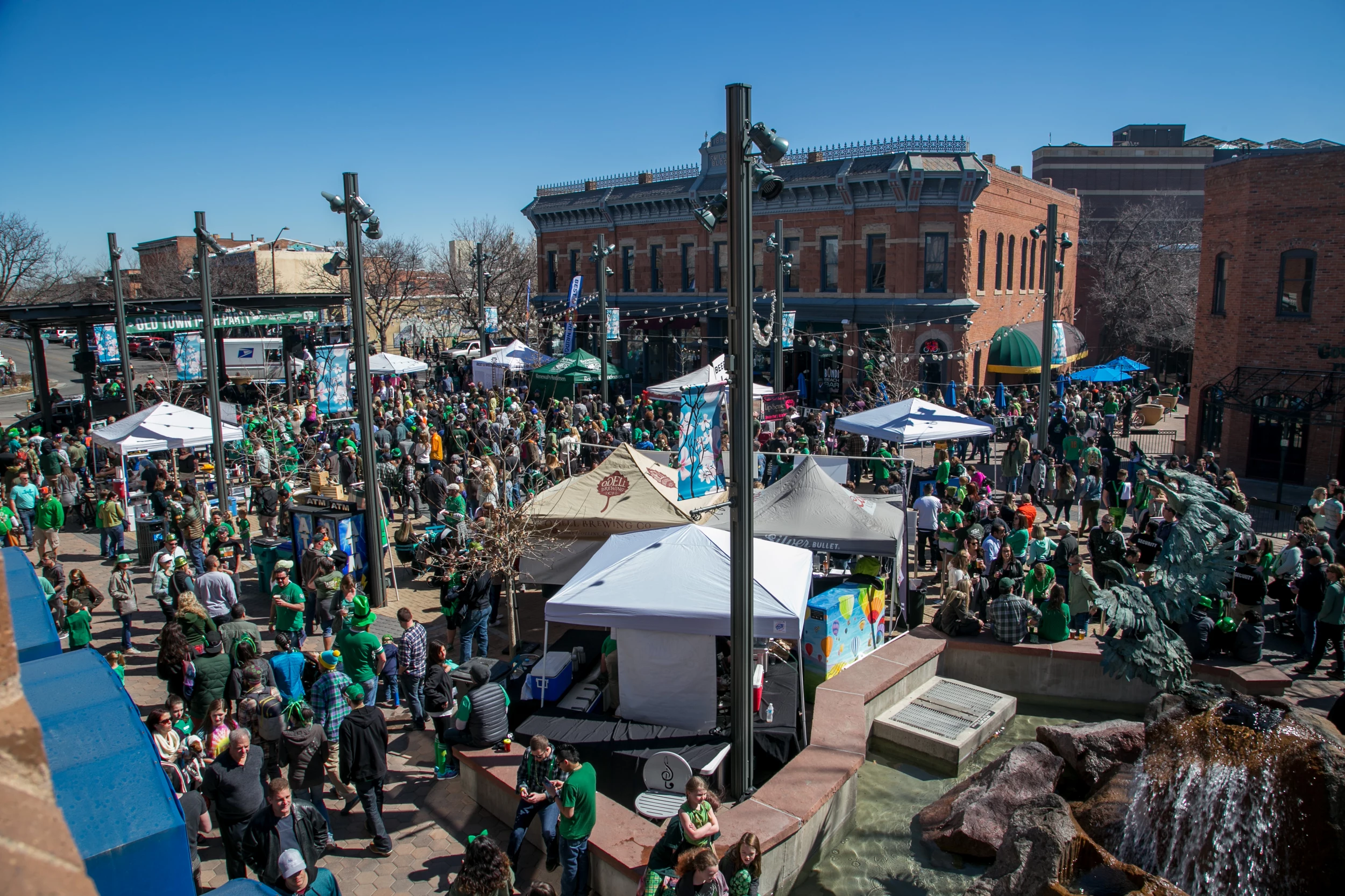 AnheuserBusch Fort Collins Brewery Green for St. Patrick’s Day
