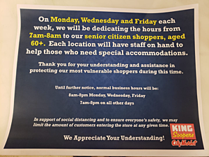 Fort Collins Surrounding King Soopers Change Hours For Seniors