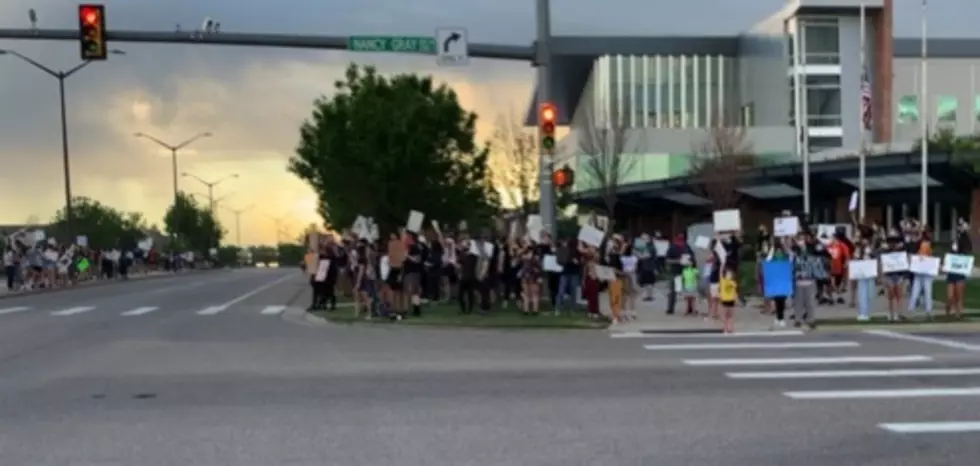 Fort Collins Protest for George Floyd’s Death at Police Station [WATCH]