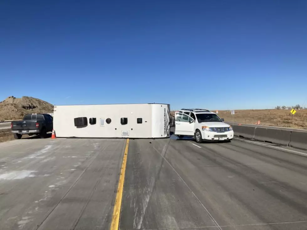 RV Tipped Over On I-25 Sunday Near Johnstown