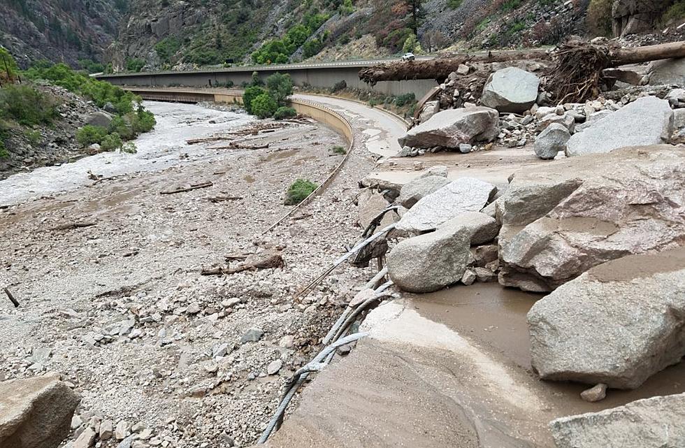 Tons Of Mud:135 Truckloads Of Mud Covers I-70 In Glenwood Canyon