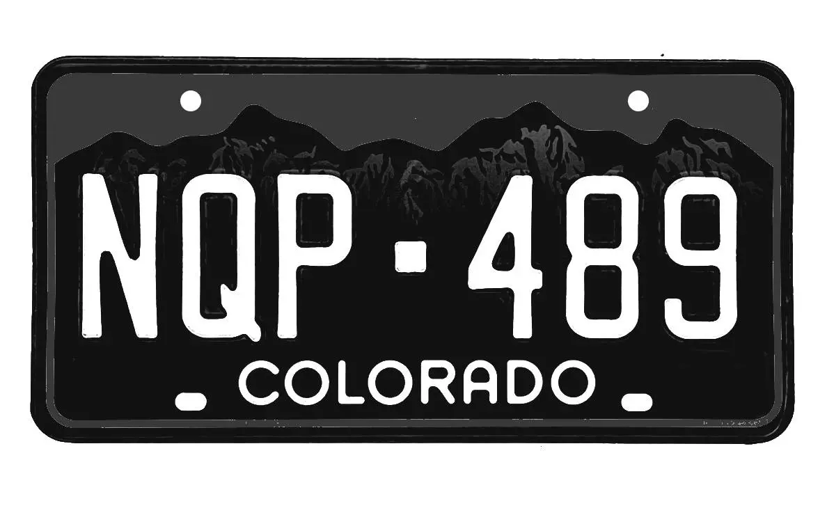 A Petition Has Been Started for Blackout Colorado License Plates