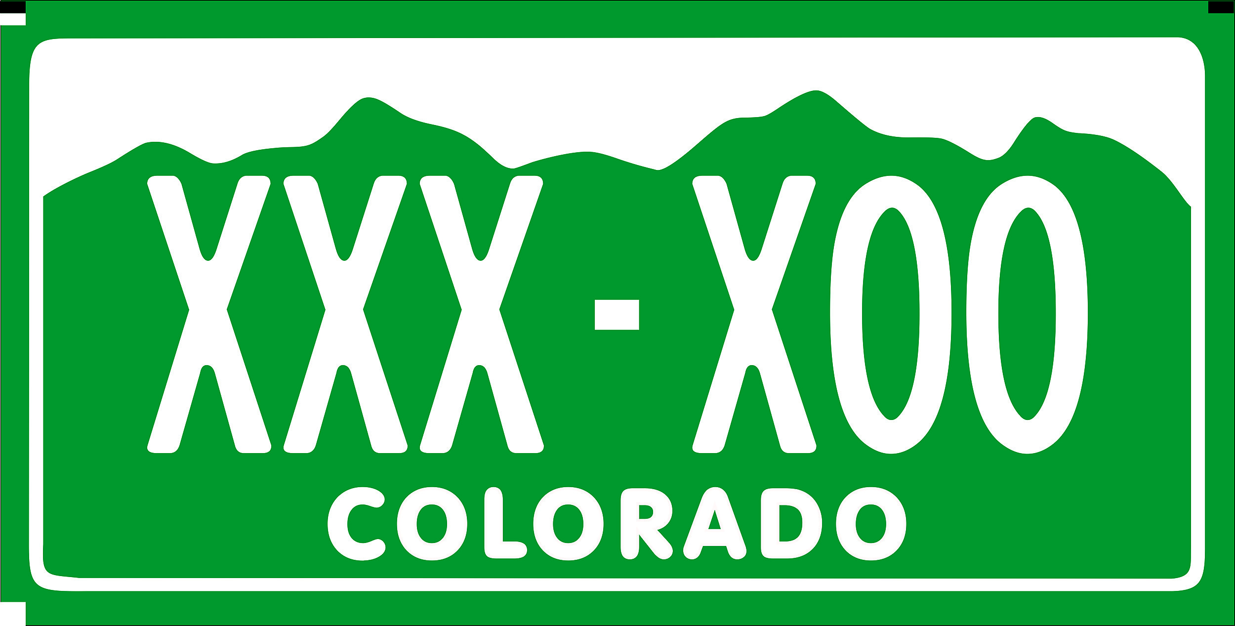 Black License Plates and Other Colors Now Available in Colorado