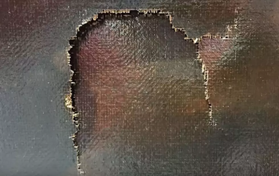 Watch Guy Accidently Put His Hand thru $1.5 Million Painting