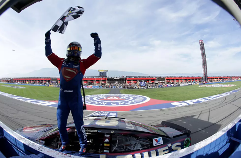 Superman Jimmie Johnson Wins